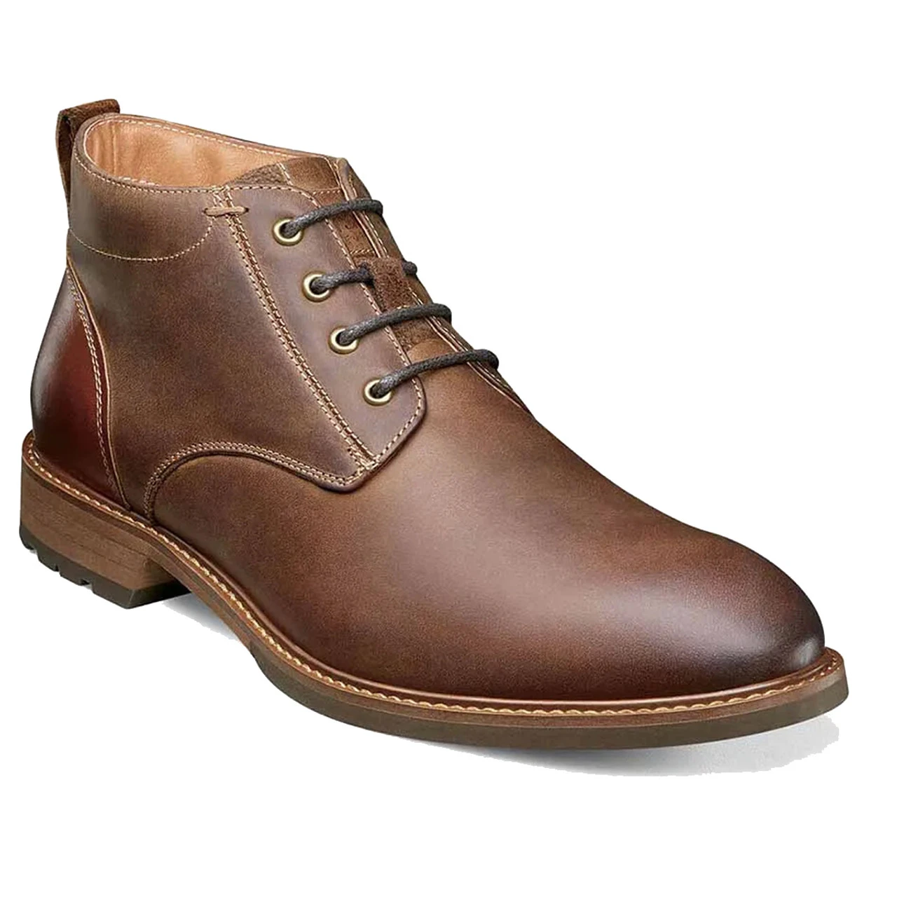 Florsheim Men's Lodge Plain Toe Chukka Boot - Brown CH 1 Florsheim Men's Lodge Plain Toe Chukka Boot - Brown CH