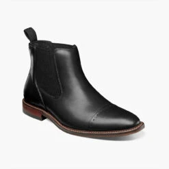 Stacy Adams Men's Maury Cap Toe Chelsea Boot - Black