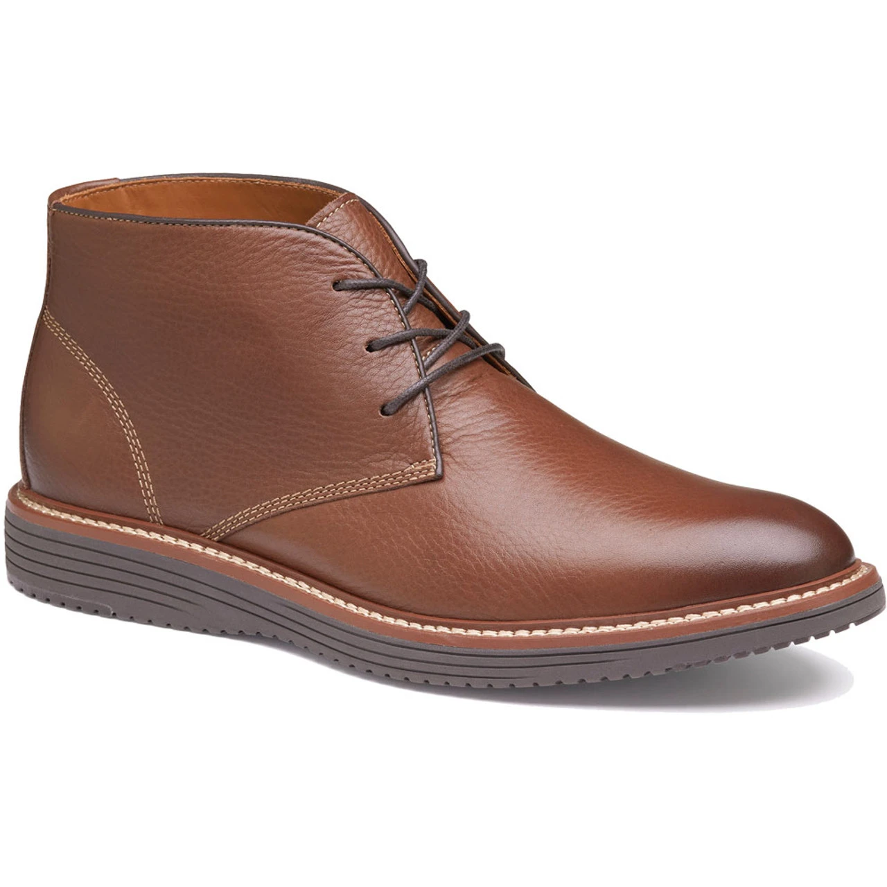 Johnston & Murphy Men's Upton Chukka - Tan Full Grain 1 Johnston & Murphy Men's Upton Chukka - Tan Full Grain