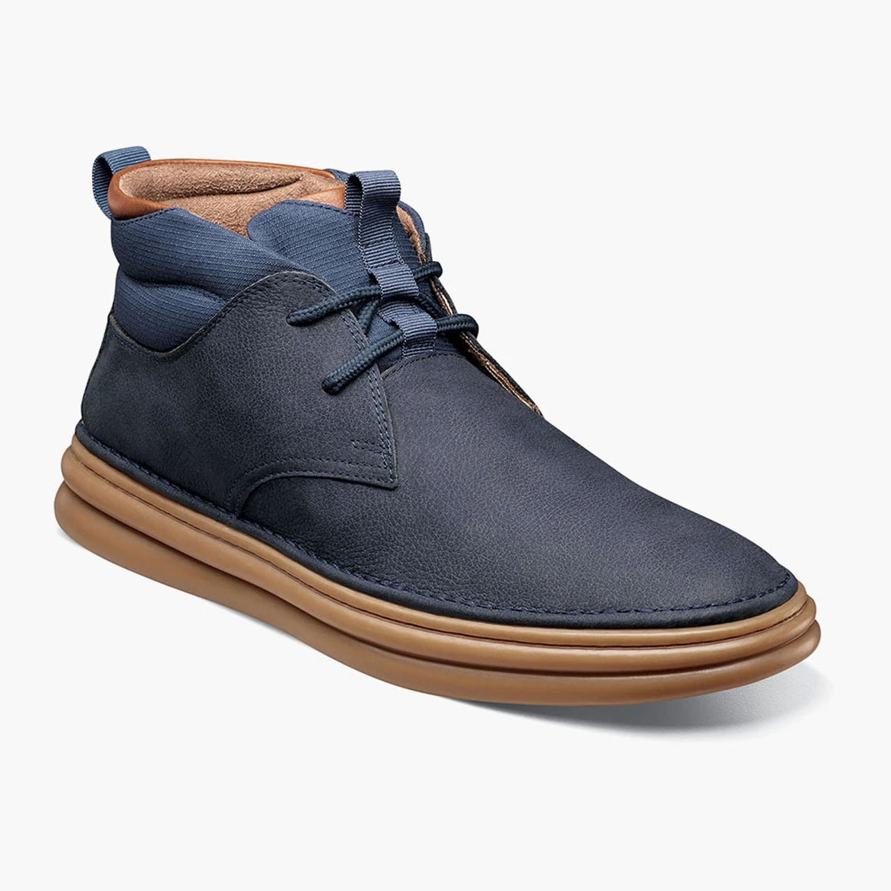 Stacy Adams Men's Delson Plain Toe Chukka Boot - Navy 1 Stacy Adams Men's Delson Plain Toe Chukka Boot - Navy