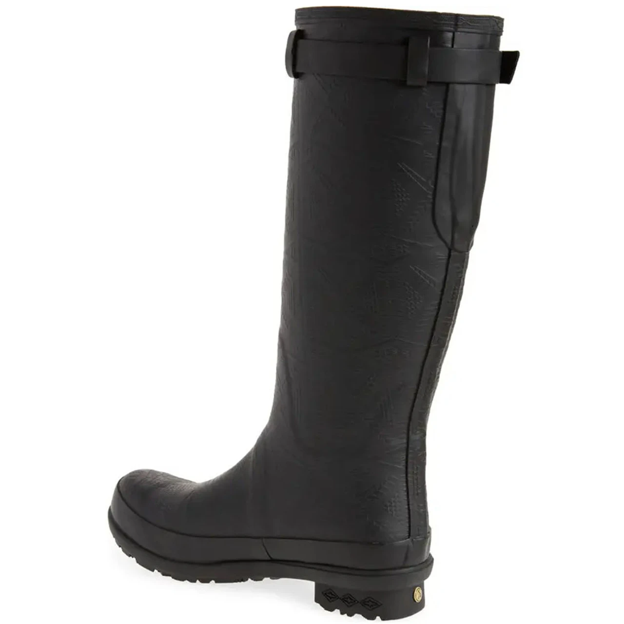 Pendleton Women's Heritage Embossed Tall Rain Boot - Black 3 Pendleton Women's Heritage Embossed Tall Rain Boot - Black - Image 3