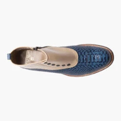 Stacy Adams Men's Madison Spectator Spat Cap Toe Demi Boot - Blue Multi -Winter Shoes Store 2 99985.1677614221