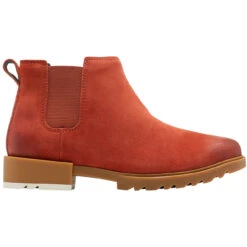 Sorel Women's Emelie II Chelsea Bootie - Warp Red / Gum 2