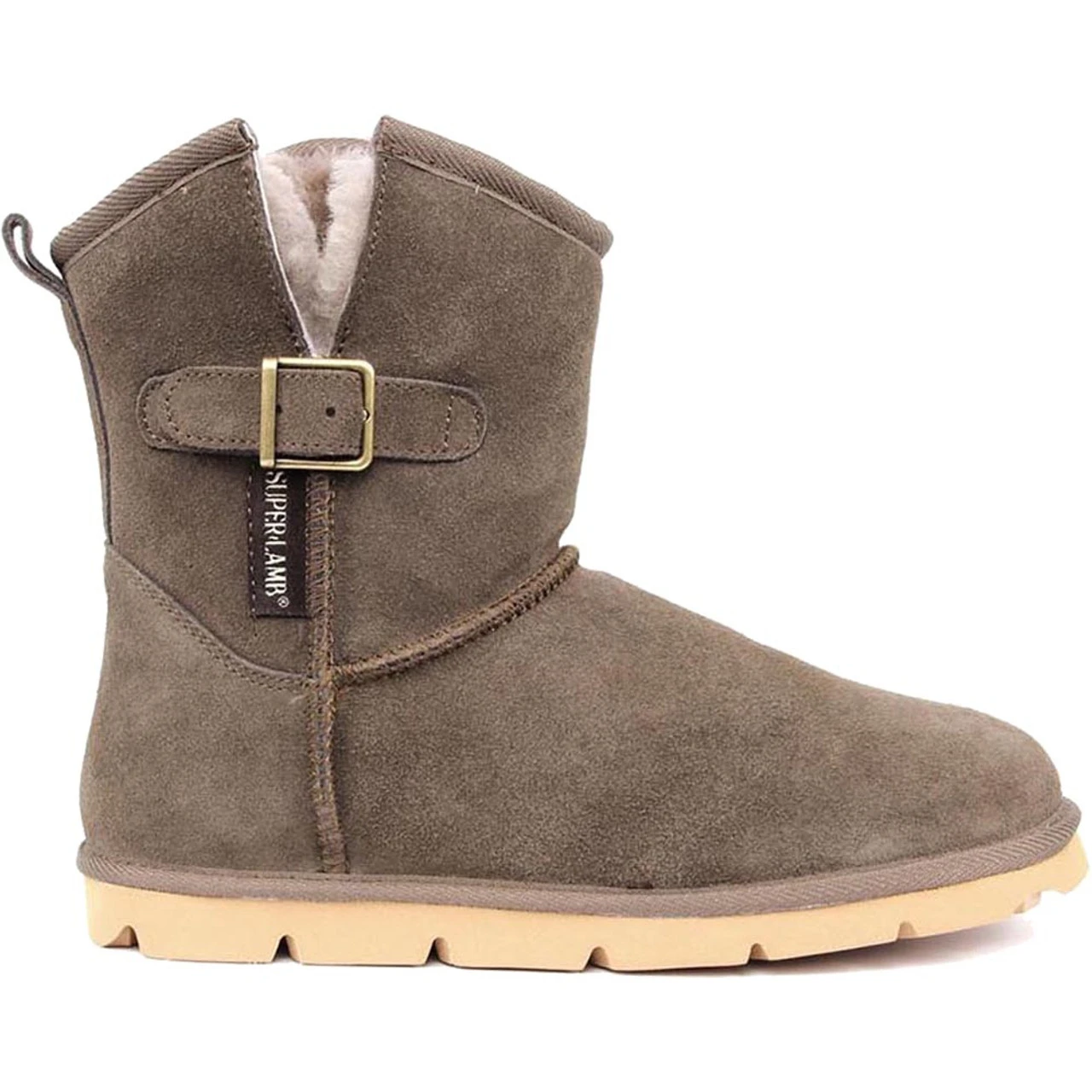 Superlamb Women's Argali Buckle - Taupe 1 Superlamb Women's Argali Buckle - Taupe