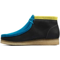 Clarks Men's Wallabee Boot - Ink Combi -Winter Shoes Store 4 96924.1672866931