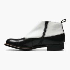 Stacy Adams Men's Madison Demi Boot - Black / White -Winter Shoes Store 5 05902.1708446385