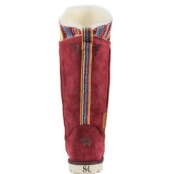 Superlamb Women's Mongol Boot - Burgundy 12 Superlamb Women's Mongol Boot - Burgundy -Winter Shoes Store 5 19697.1666122051