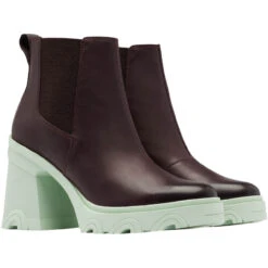 Sorel Women's Brex Heel Chelsea Bootie - New Cinder / Sea Sprite 9 Sorel Women's Brex Heel Chelsea Bootie - New Cinder / Sea Sprite -Winter Shoes Store 5 42079.1661879253