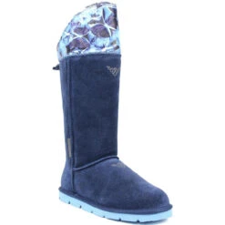 Superlamb Women's Mongol Boot - Blue -Winter Shoes Store 6 42972.1666120929