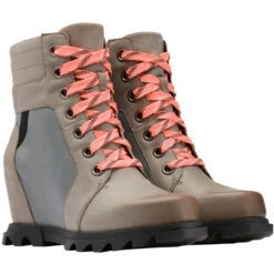 Sorel Women's Joan Of Arctic Wedge III Lexie Bootie - Quarry / Black 9 Sorel Women's Joan Of Arctic Wedge III Lexie Bootie - Quarry / Black -Winter Shoes Store 6 67011.1667504195