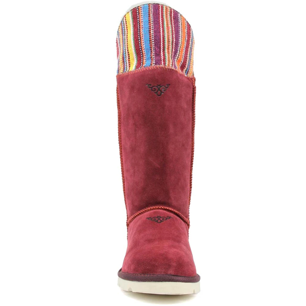 Superlamb Women's Mongol Boot - Burgundy 5 Superlamb Women's Mongol Boot - Burgundy - Image 5