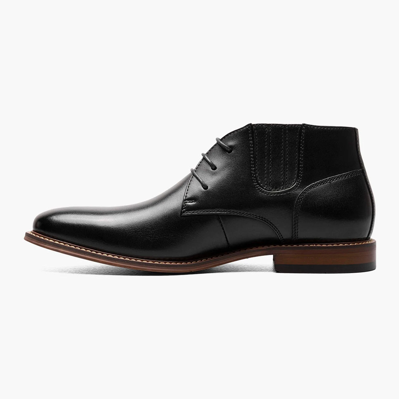 Stacy Adams Men's Maxwell Plain Toe Lace Chukka Boot - Black 3 Stacy Adams Men's Maxwell Plain Toe Lace Chukka Boot - Black - Image 3