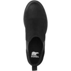 Sorel Women's Evie II Chelsea Bootie - Black / Sea Salt -Winter Shoes Store 9 57831.1688407350