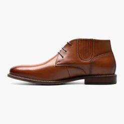 Stacy Adams Men's Maxwell Plain Toe Lace Chukka Boot - Cognac -Winter Shoes Store 9 81933.1678139269