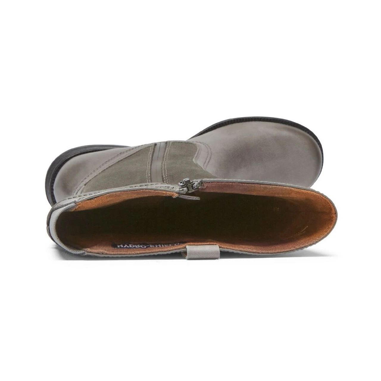 Rockport Cobb Hill Women's Brunswick Tall Waterproof Boot - Grey Leather 4 Rockport Cobb Hill Women's Brunswick Tall Waterproof Boot - Grey Leather - Image 4