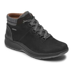 Rockport Cobb Hill Women's Piper Hiker Waterproof Bootie - Black