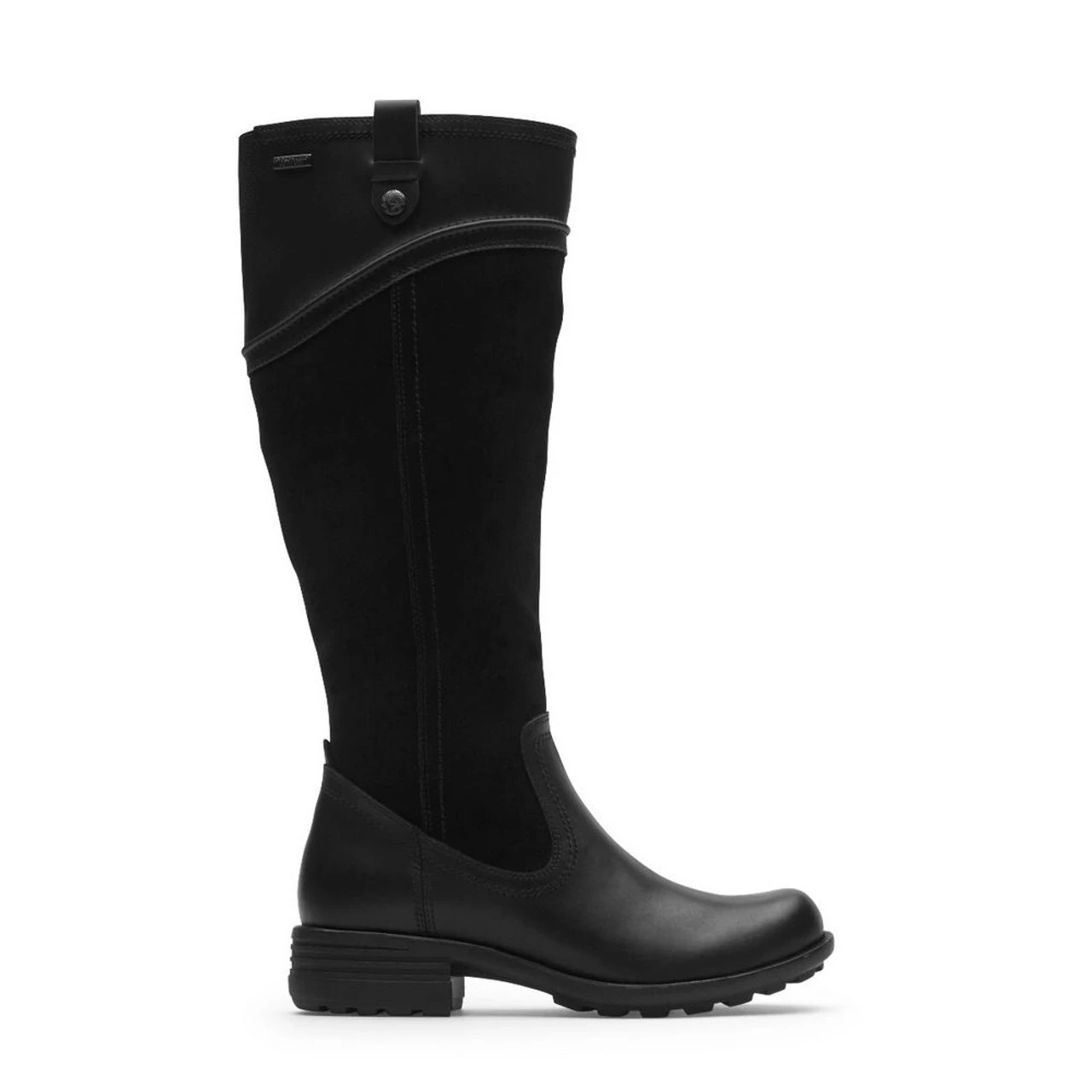 Rockport Cobb Hill Women's Brunswick Wide Calf Tall Waterproof Boot - Black Leather 2 Rockport Cobb Hill Women's Brunswick Wide Calf Tall Waterproof Boot - Black Leather - Image 2