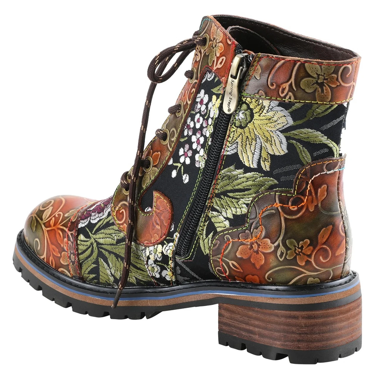 Spring Step L'Artiste Women's Fantastic Bootie - Brown Multi 2 Spring Step L'Artiste Women's Fantastic Bootie - Brown Multi - Image 2