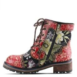 Spring Step L'Artiste Women's Fantastic Bootie - Red Multi -Winter Shoes Store FANTASTIC RDM 02 1800x1800 57583.1633101117