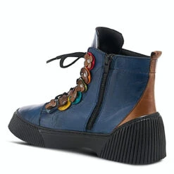 Spring Step Women's Yeba Boot - Blue Multi -Winter Shoes Store b6 69717.1665176183