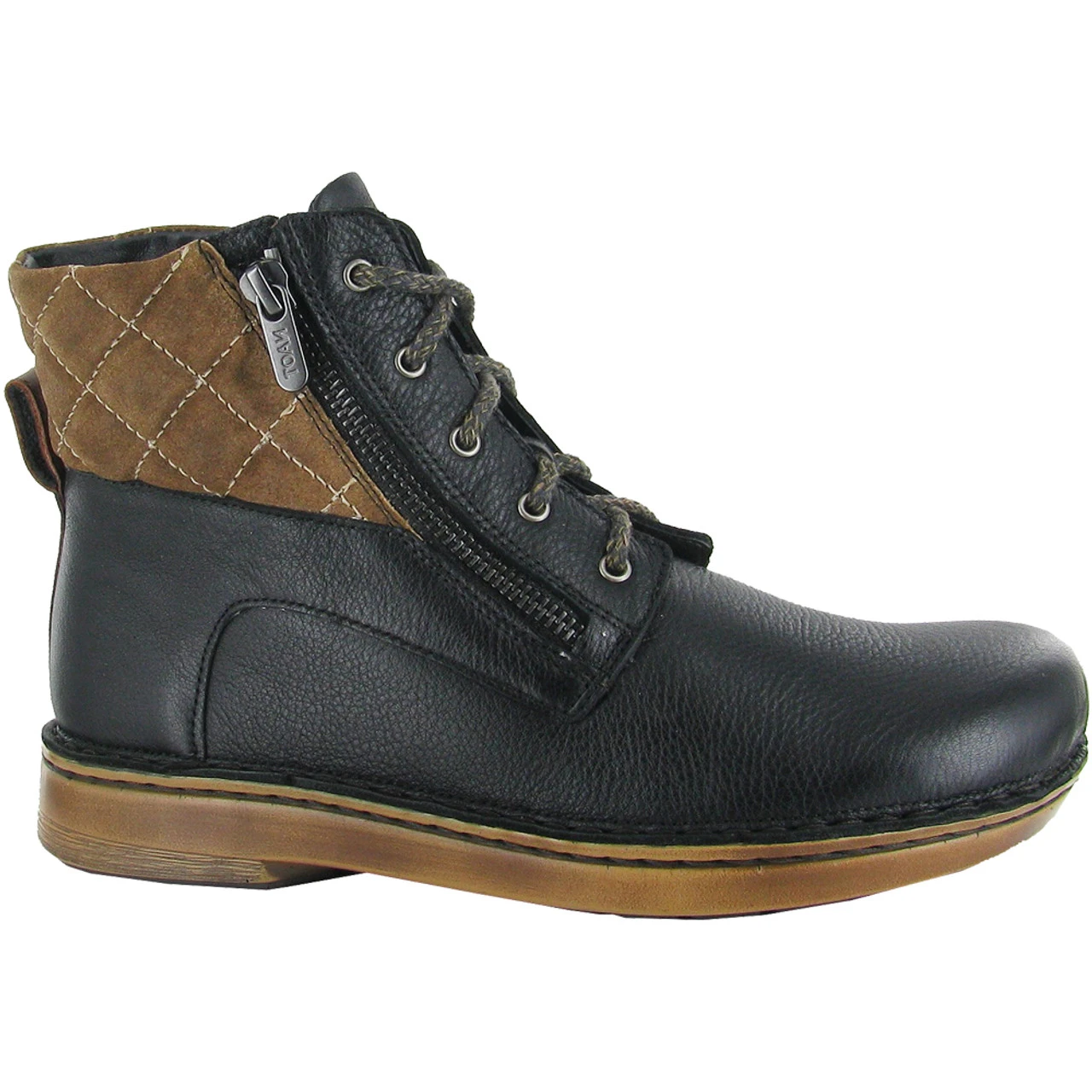 Naot Women's Castera - Soft Black / Brown 1 Naot Women's Castera - Soft Black / Brown